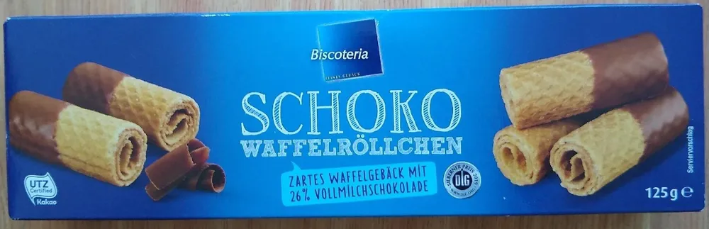 Schoko Waffelröllchen