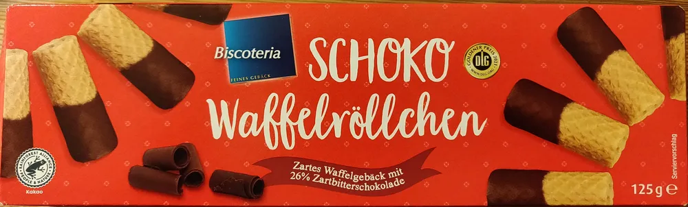 Schoko Waffelröllchen
