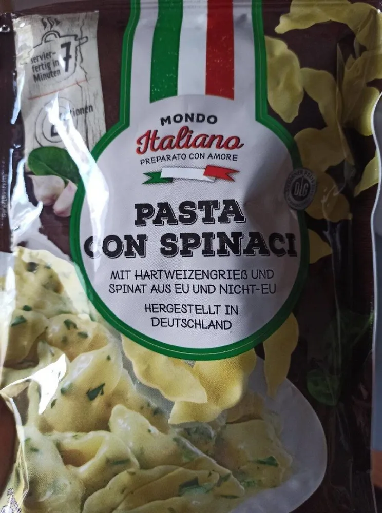 Pasta Con Spinaci