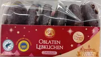 Oblaten-Lebkuchen schokoliert