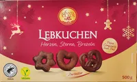 Lebkuchen Herzen, Sterne, Brezeln - Zartbitter