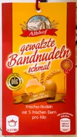 gewalzte Bandnudeln schmal