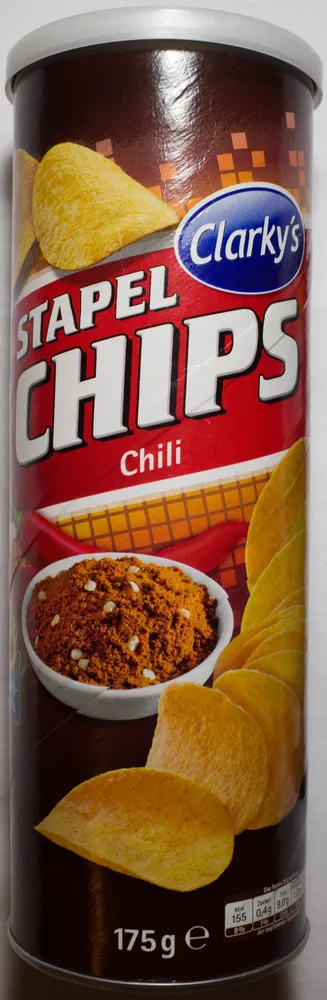 Stapelchips Chili