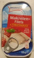 Dreimaster Makrelen - Filets in Tomatensauce ohne Haut & Gräten