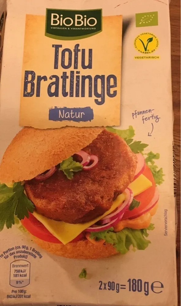 vegane Tofu Bratlinge Natur