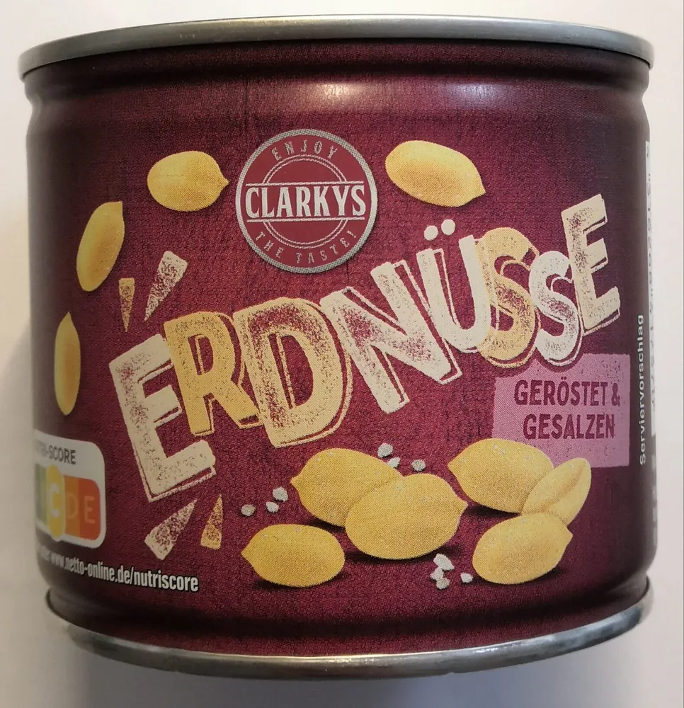 Erdnüsse, geröstet und gesalzen