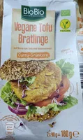 vegane Tofu-Bratlinge Curry-Grünkern