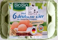 6 frische deutsche Eier