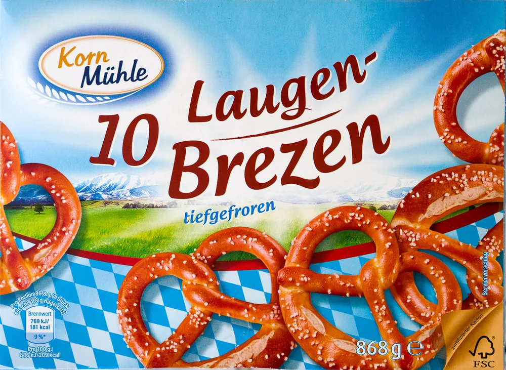10 Laugen-Brezen tiefgefroren