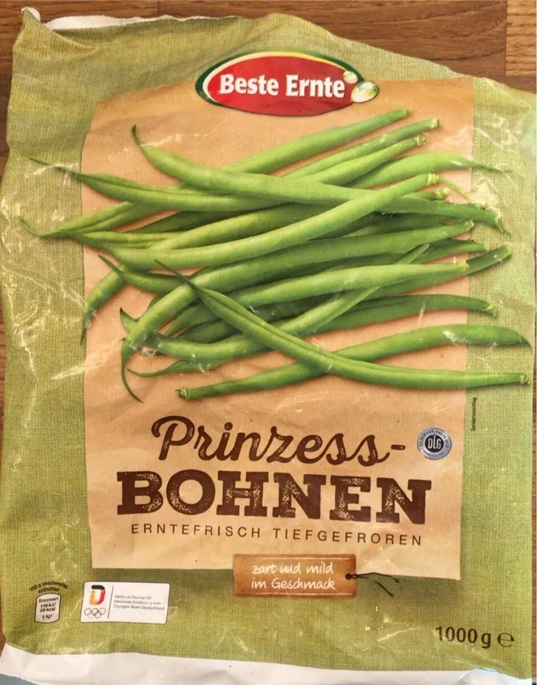 Prinzessbohnen - Erntefrisch, Tiefgefroren