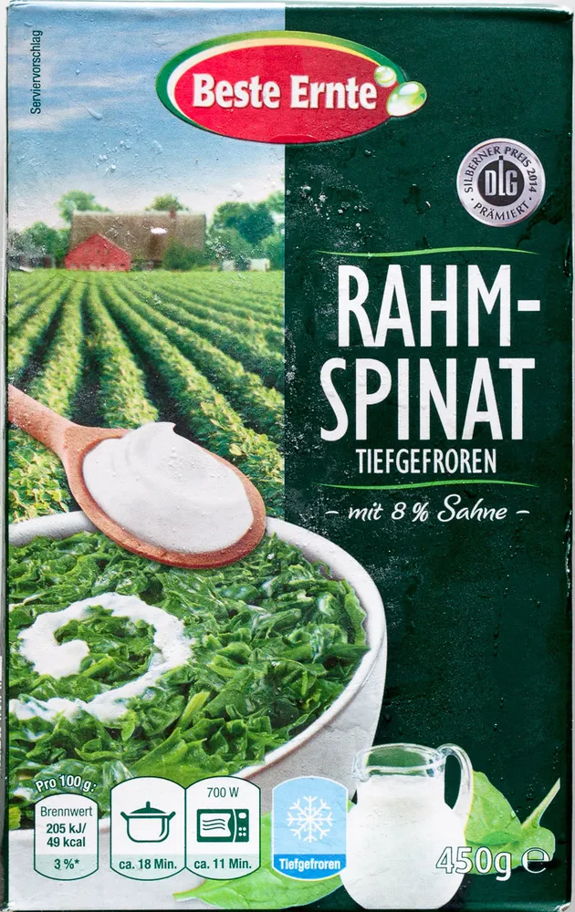 Rahmspinat tiefgefroren