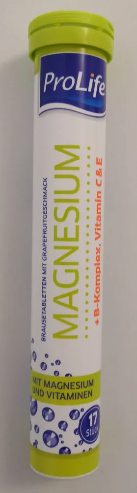 Magnesium + B-Komplex, Vitamin C & E - Brausetabletten
