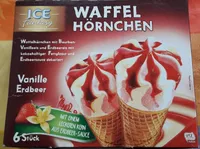 Waffelhörnchen Vanille Erdbeer