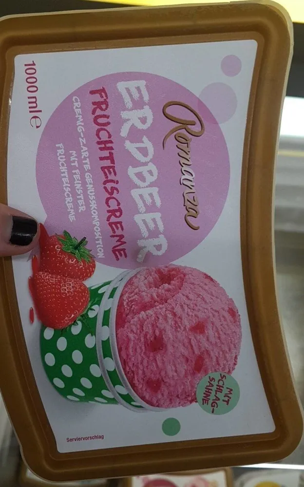 Erdbeer Fruchteiscreme