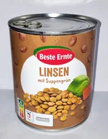Linsen mit Suppengrün