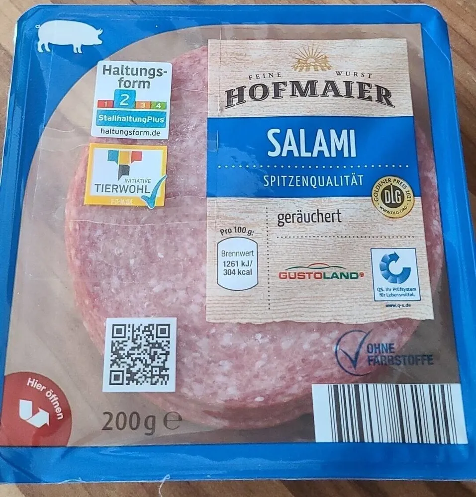 Salami geräuchert