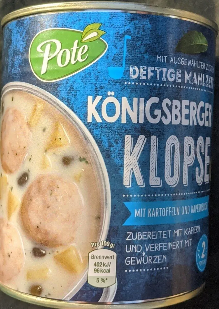 Königsberger Klopse mit Kartoffeln und Kapernsauce