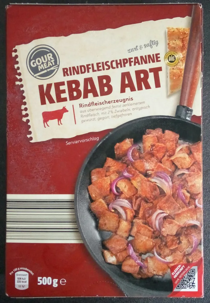 Rindfleischpfanne Kebab Art