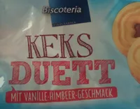 Keks Duett mit Vanille - Himbeer - Geschmack