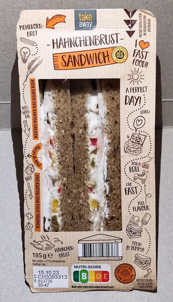 Hähnchenbrust-Sandwich