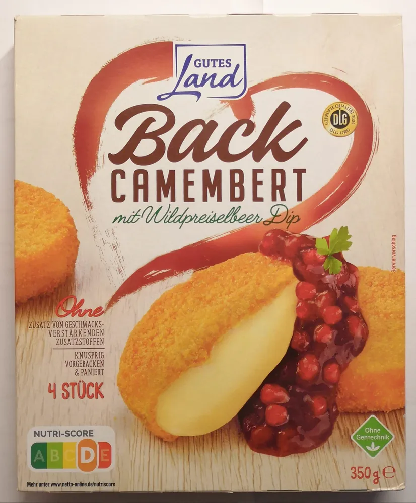 Back Camembert mot Wildpreiselbeer Dip
