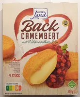 Back Camembert mot Wildpreiselbeer Dip
