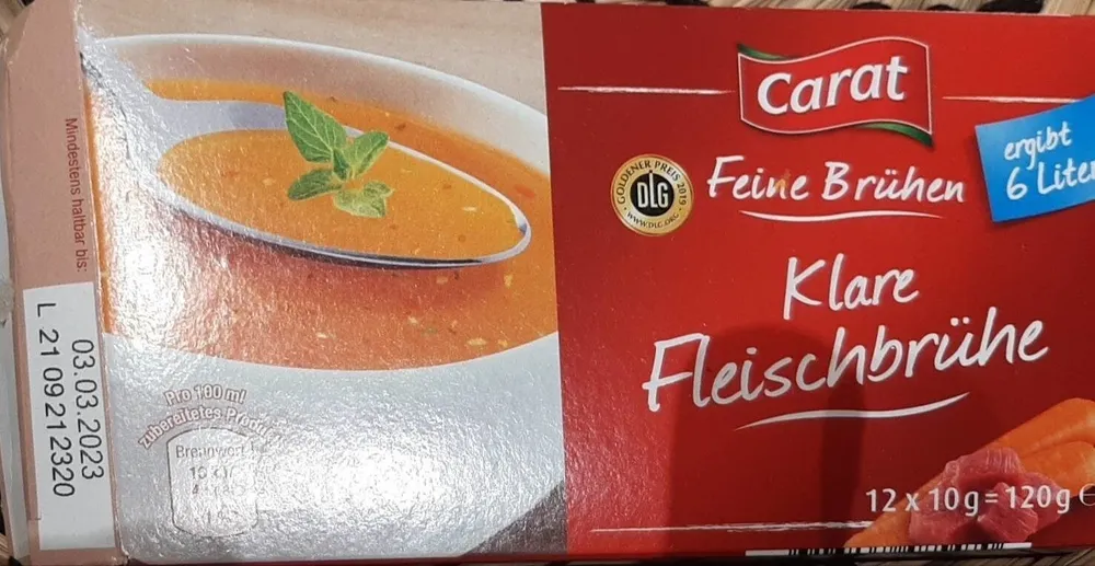 Klare Fleischbrühe Würfel