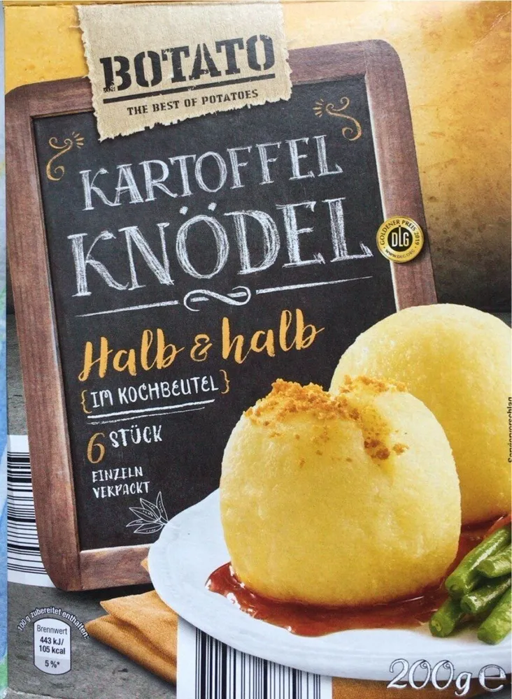 Kartoffelknödel halb und halb
