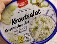 Krautsalat griechischer Art mit Paprika und Kümmel