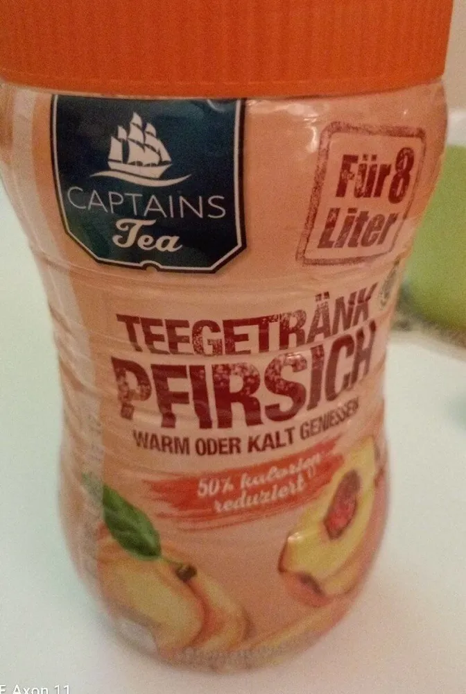 Teegetränk Pfirsich