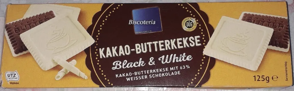 Kakao-Butterkekse Black & White