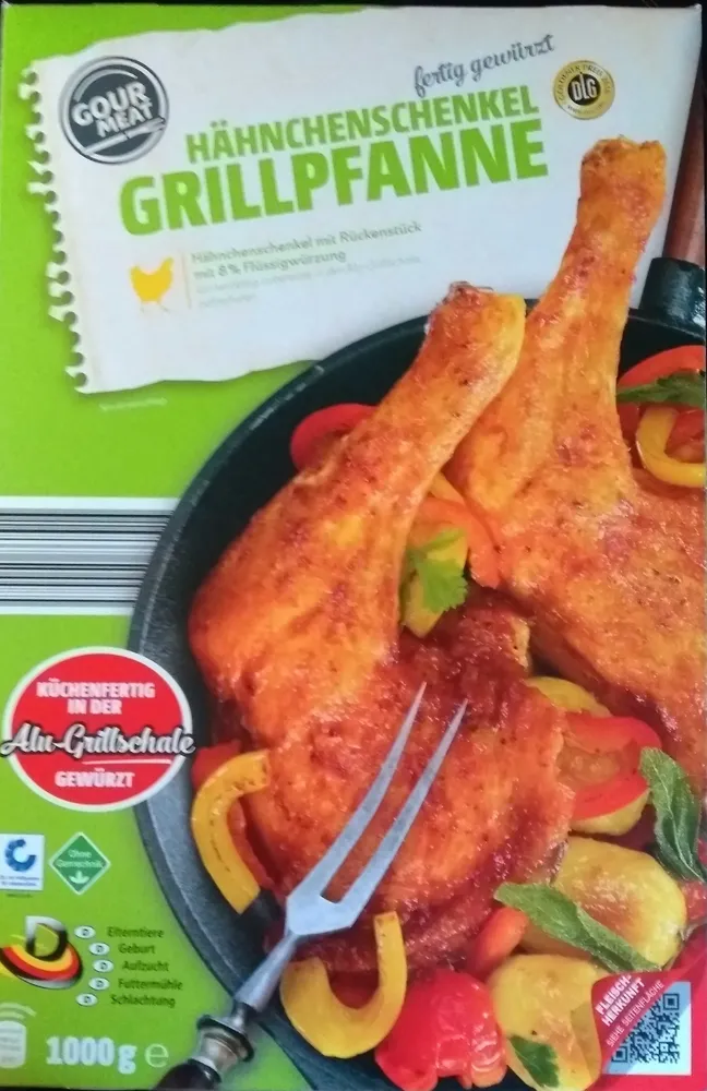 Hähnchenschenkel Grillpfanne