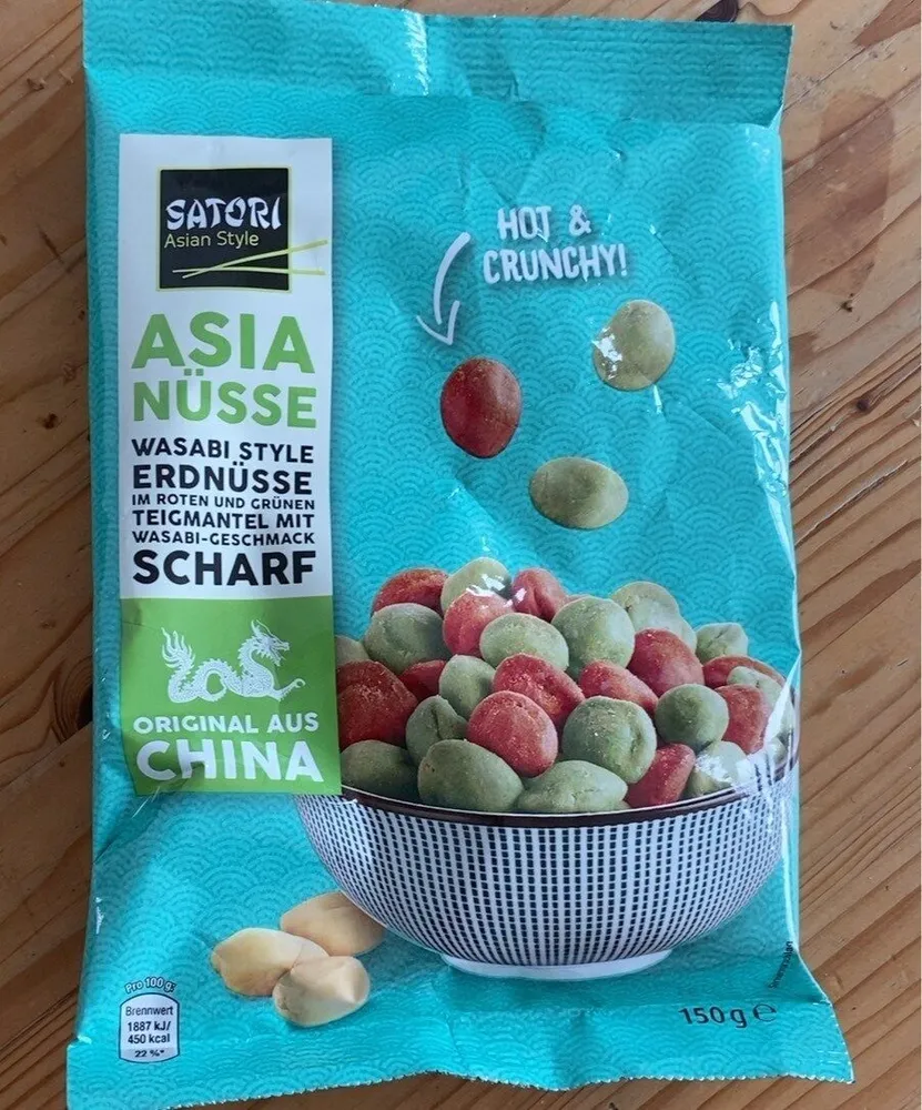 Asia Nüsse Wasabi Style Erdnüsse scharf