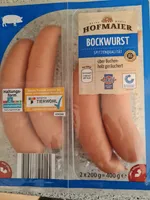 Hofmaier Bockwurst über Buchenholz geräuchert