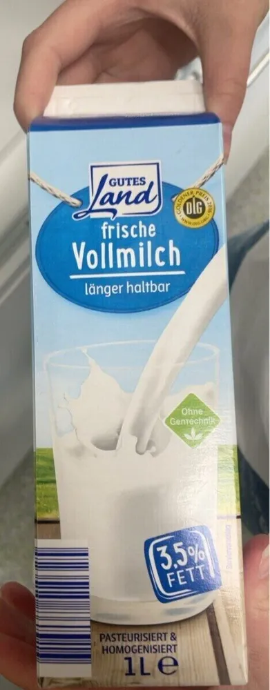 Frische Vollmilch 3,5 % Fett