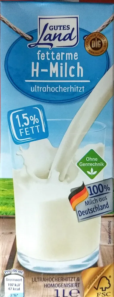 fettarme H-Milch