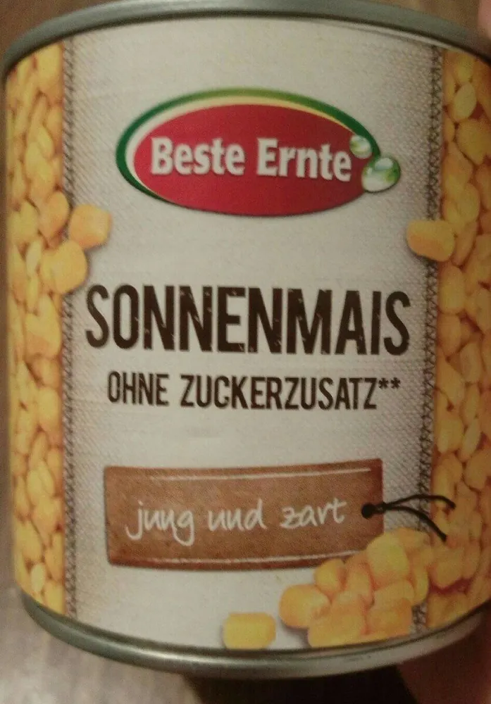 Sonnenmais ohne Zuckerzusatz