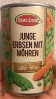 Gemüse Erbsen mit Möhren