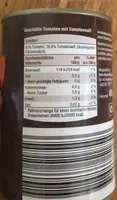 Geschälte Tomaten mit Tomatensaft