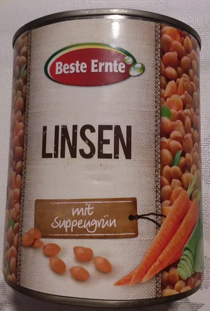 Linsen mit Suppengrün