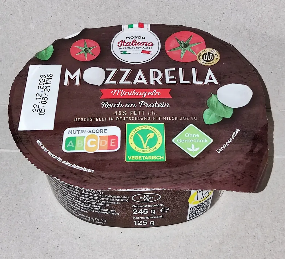 Mozzarella Minikugeln 45% Fett