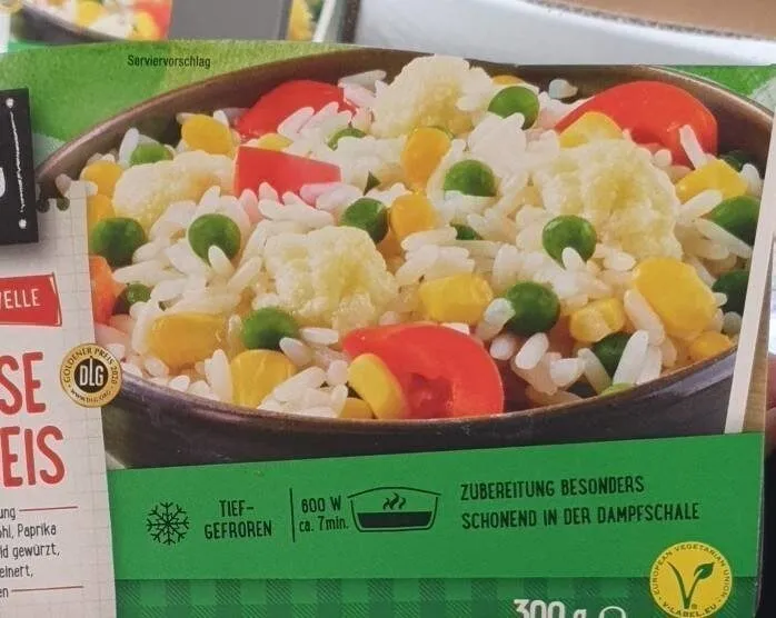 Gemüse auf Reis
