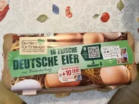 10 frische deutsche Eier aus Bodenhaltung