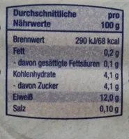 Speisequark, 0,2 % Fett