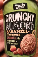 Crunchy Almond Karamell-Eiscreme
