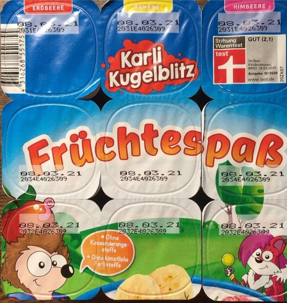 Karli Kugelblitz Früchtespass