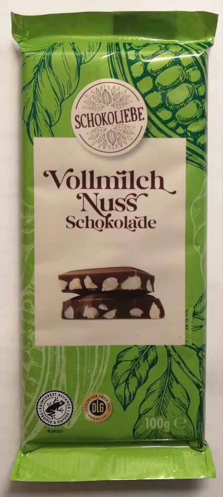 Vollmilch Nuss Schokolade