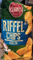 Clarkys Riffel Chips, gesalzen