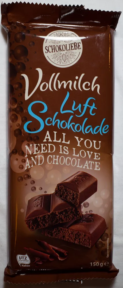 Vollmilch Luft Schokolade