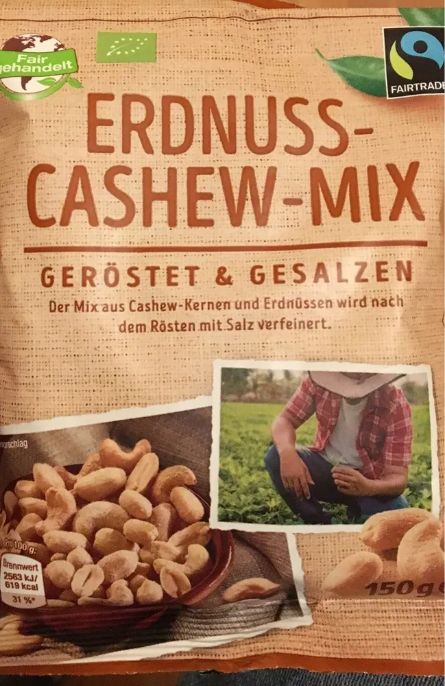 Cashew-erdnuss-mix, Geröstet